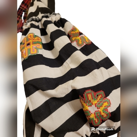 ZARA Trafaluc black and white striped top Small - Picture 7 of 16